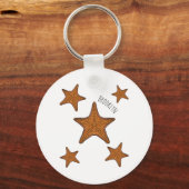 Porte-clés Illustration de dessin de Starfish (Recto)