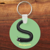 Porte-clés Illustration de dessin mignon millipede (Recto)