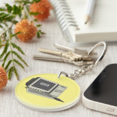 Porte-clés Illustration de dessin sur ordinateur (Devant droit)