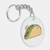 Porte-clés Illustration de dessin sur Taco (Devant gauche)