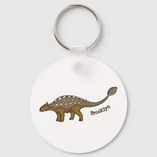 Porte-clés Illustration de dinosaure blindé Ankylosaurus