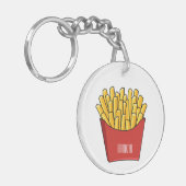 Porte-clés Illustration de frites (Devant gauche)