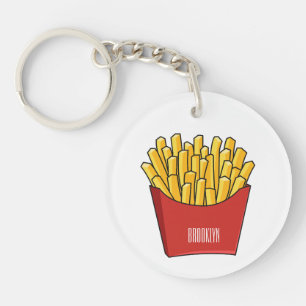 Porte-clés Illustration de frites