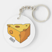 Porte-clés Illustration de fromage (Dos)