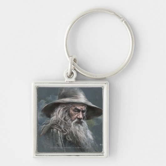 Porte-clés Illustration de Gandalf (Devant)