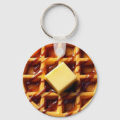 Porte-clés Illustration de gaufre (Verso)