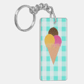 Porte-clés Illustration de glace colorée (Devant gauche)