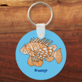 Porte-clés Illustration de Happy lionfish (Recto)