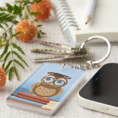 Porte-clés Illustration de hibou (Devant droit)