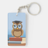 Porte-clés Illustration de hibou (Dos)