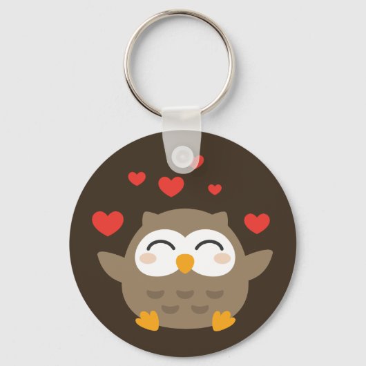 Porte-clés Illustration de I Owl You (Recto)