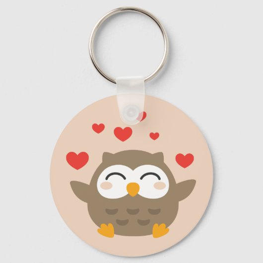 Porte-clés Illustration de I Owl You (Recto)