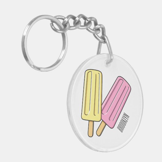 Porte-clés Illustration de Ice pop (Devant gauche)