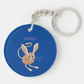 Porte-clés Illustration de jerboa aux longues oreilles (Dos)