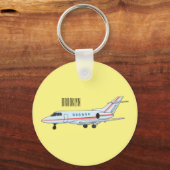 Porte-clés Illustration de jet privé (Recto)