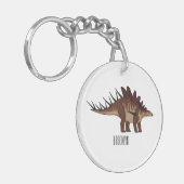 Porte-clés Illustration de Kentrosaurus (Devant gauche)