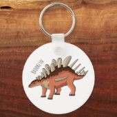 Porte-clés Illustration de Kentrosaurus (Recto)