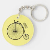Porte-clés Illustration de la bande dessinée de vélo à grande (Dos)