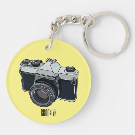 Porte-clés Illustration de la caméra (Dos)