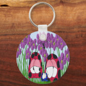 Porte-clés Illustration de la famille Ladybug mignonne (Recto)