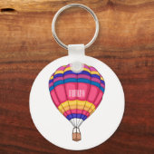 Porte-clés Illustration de la montgolfière (Recto)