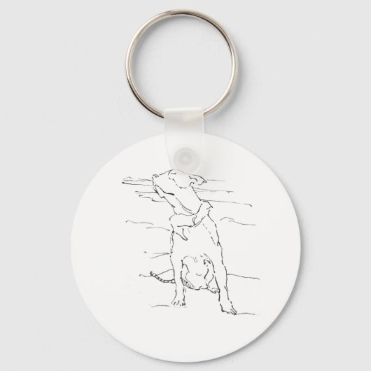 Porte-clés Illustration de l'Amstaff (Recto)