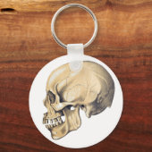 Porte-clés Illustration de l'anatomie crânienne vintage (Recto)