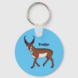 Porte-clés Illustration de l'antilope Pronghorn