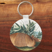 Porte-clés Illustration de l'Armadillo (Dasypus Peba) à neuf (Recto)