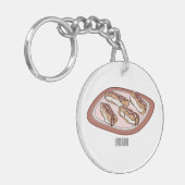 Porte-clés Illustration de l'éclair de chocolat (Devant gauche)