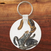 Porte-clés Illustration de l'écureuil de chat (Sciurus cinere (Recto)