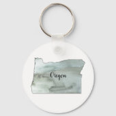 Porte-clés Illustration de l'État de l'Oregon (Recto)