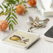 Porte-clés Illustration de l'insecte du fruit du papillon (Côté)