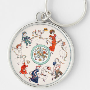Porte-clés Illustration de livre vintage Kate Greenaway