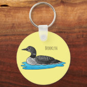 Porte-clés Illustration de Loon bird (Recto)