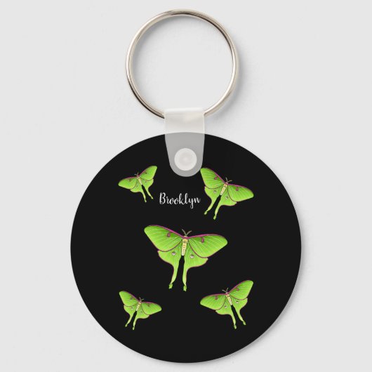 Porte-clés Illustration de Luna Moth (Recto)