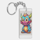 Porte-clés Illustration de mignons petits monstres - 4K Carto (Devant gauche)