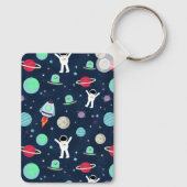 Porte-clés illustration de motif spatial (Verso)