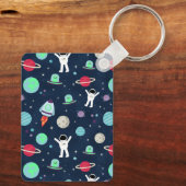 Porte-clés illustration de motif spatial (Verso)