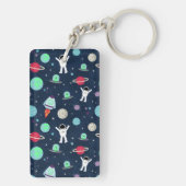 Porte-clés illustration de motif spatial (Dos)