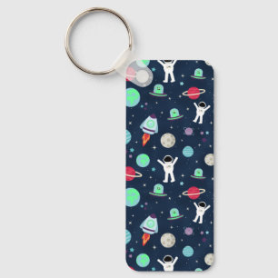 Porte-clés illustration de motif spatial