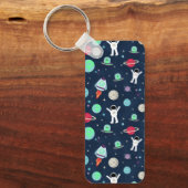 Porte-clés illustration de motif spatial (Recto)