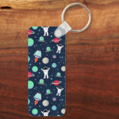 Porte-clés illustration de motif spatial (Verso)
