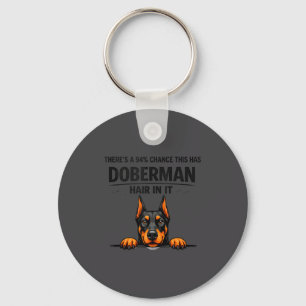 Porte-clés Illustration de perte de poils de maman de Doberma