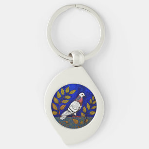 Porte-clés Illustration de pigeon