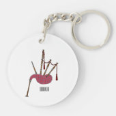 Porte-clés Illustration de pipes (Dos)
