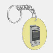 Porte-clés Illustration de poêle électrique (Devant gauche)