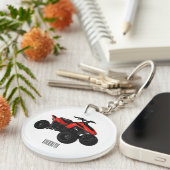 Porte-clés Illustration de Quad bike atv (Devant droit)