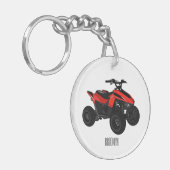 Porte-clés Illustration de Quad bike atv (Devant gauche)