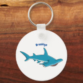 Porte-clés Illustration de requin marteau (Recto)